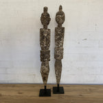 Load image into Gallery viewer, Wood Staue on Stand

