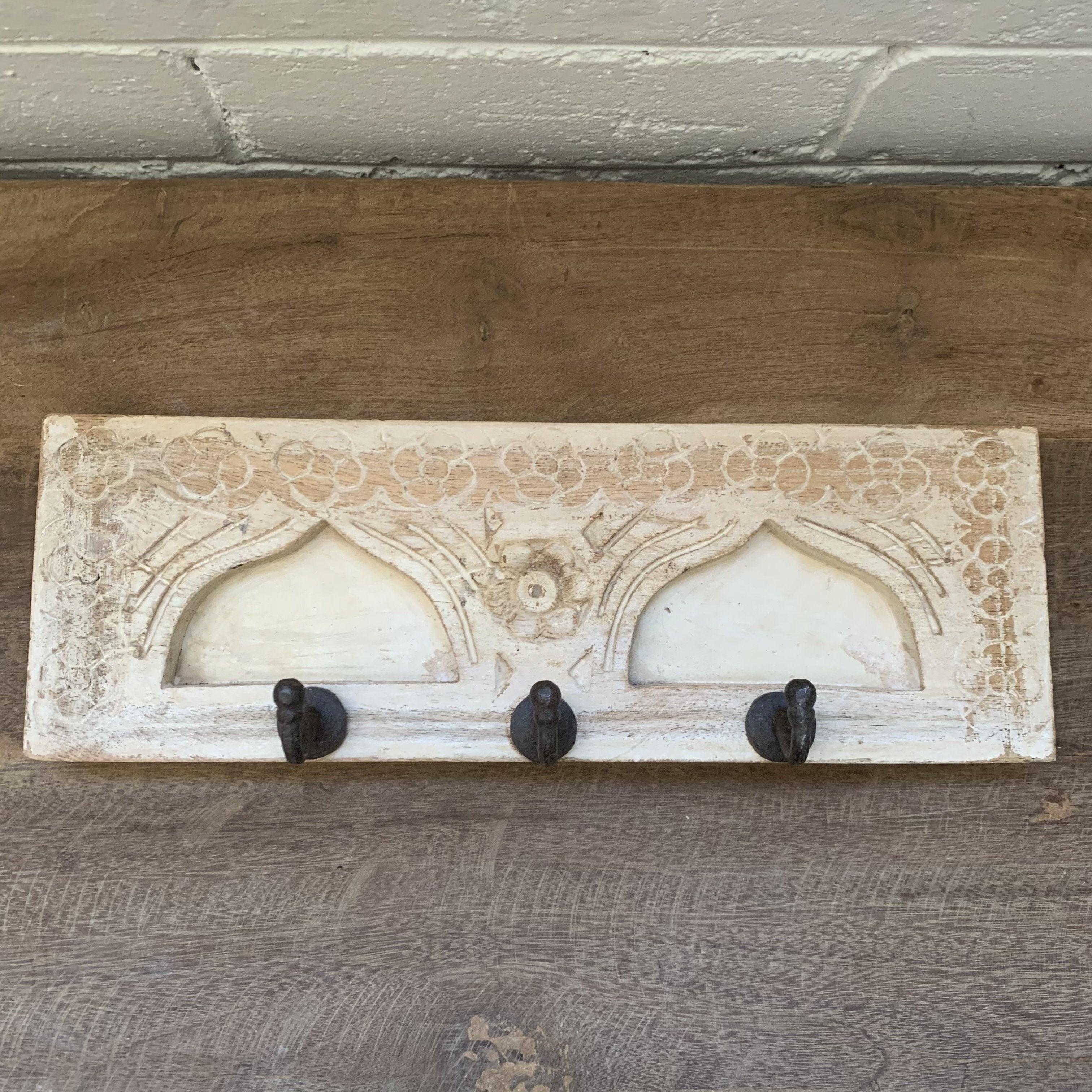 Wood Coat Rack 35cm