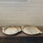 Load image into Gallery viewer, Wood round shallow plate
