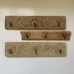 Load image into Gallery viewer, Wood triple coat hook
