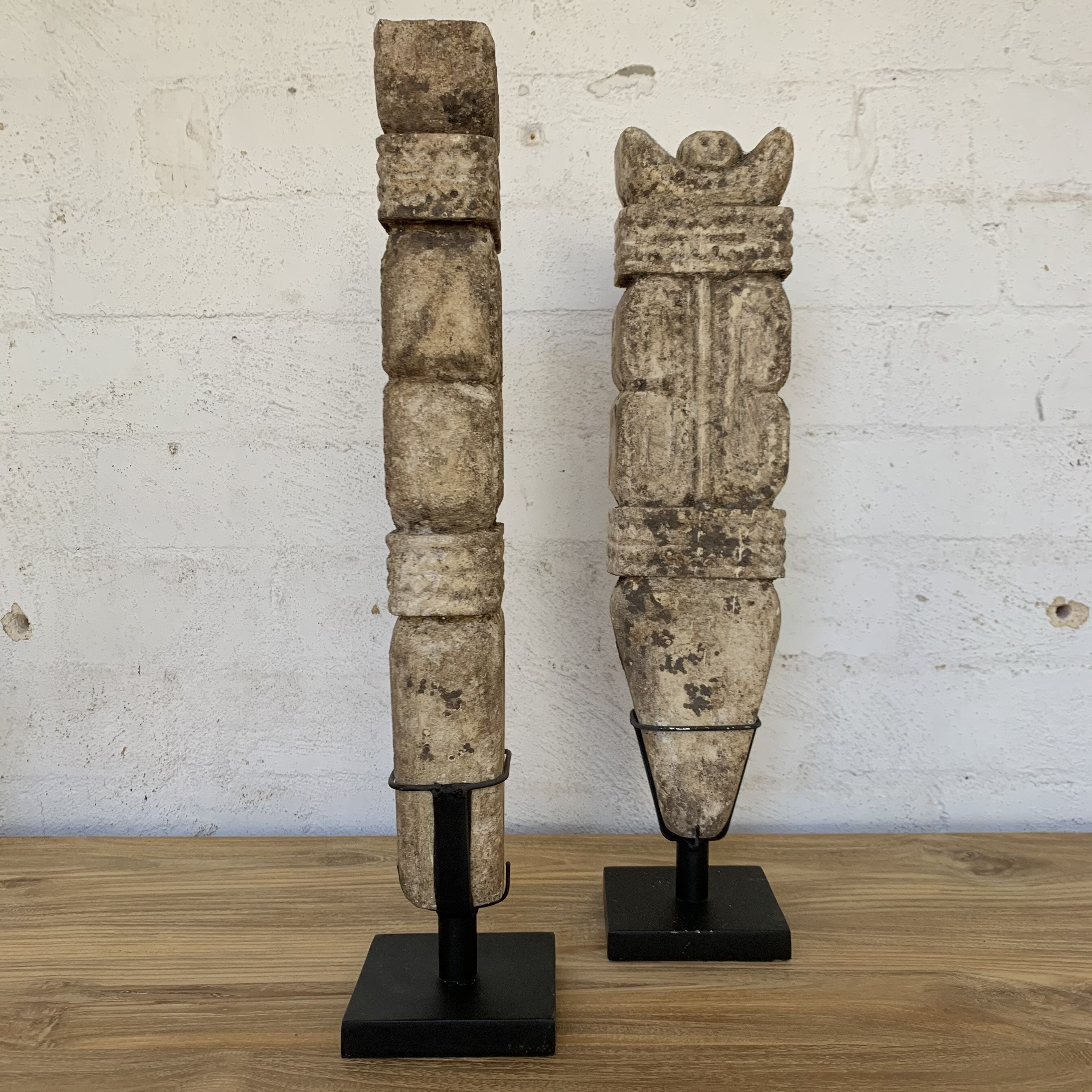 Stone Pillar Carving on Stand
