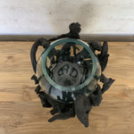 Load image into Gallery viewer, Wood and Glass Candle Holder
