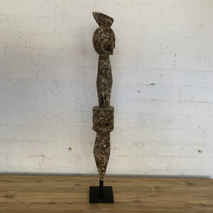 Wood Staue on Stand