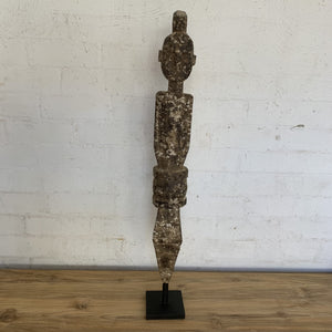 Wood Staue on Stand