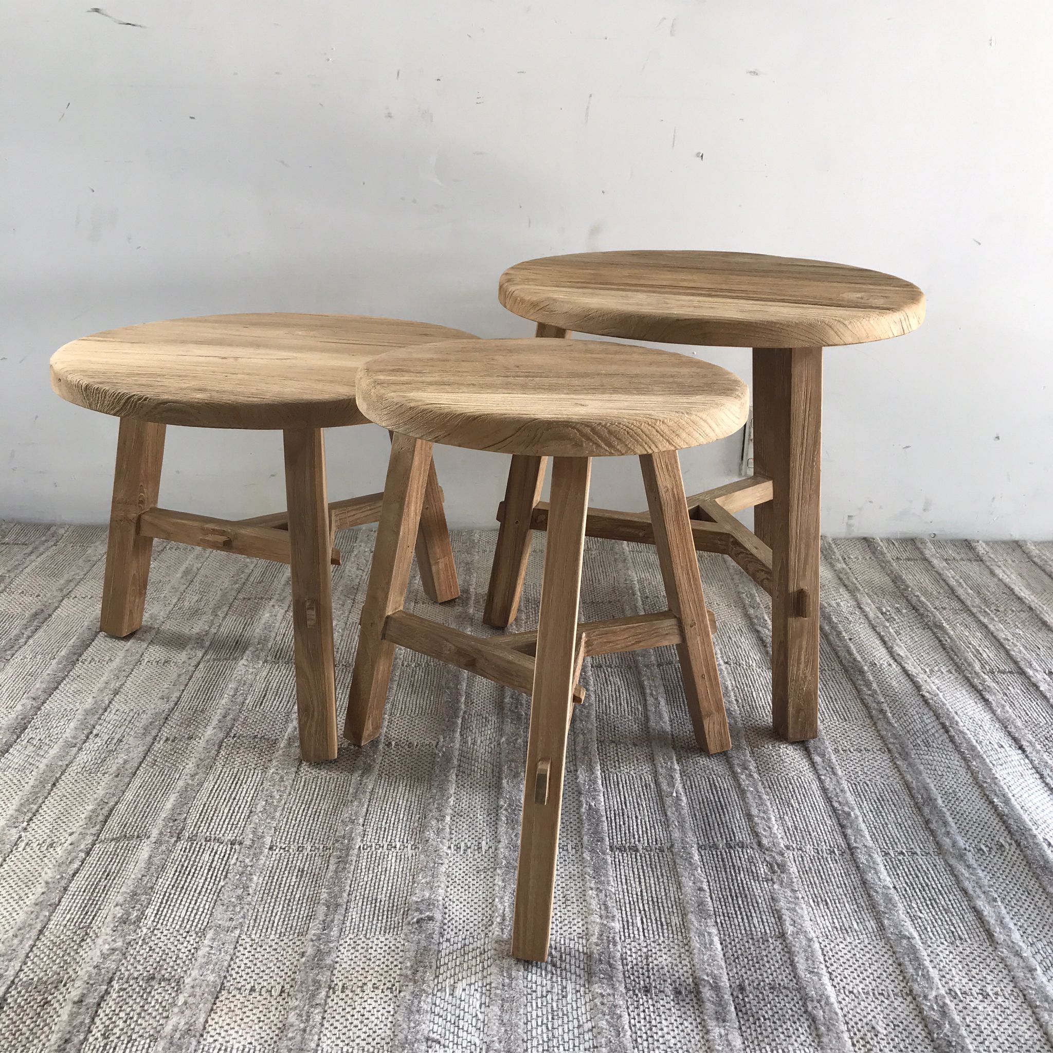 Wood Stool 35cm